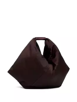 Японская кожаная сумка-тоут MM6 Maison Margiela, коричневый