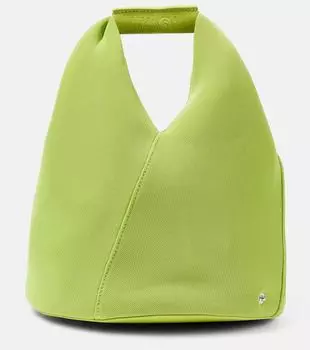 Японская сумка-тоут с кожаной отделкой Mm6 Maison Margiela, зеленый