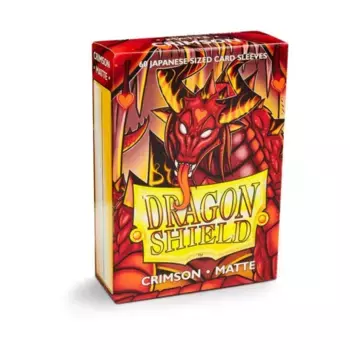Японские рукава – матовый малиновый (60), Dragon Shield - Card Sleeves - Japanese