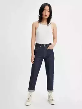 Японские женские джинсы-бойфренды с высокой посадкой и селвиджем Levi's, цвет Ink Rinse - Dark Wash