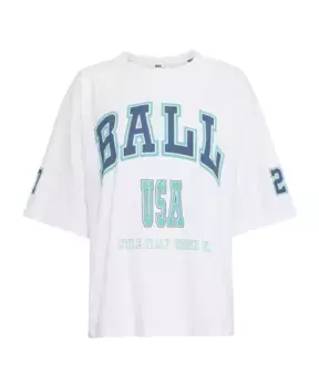 Яркая футболка оверсайз Ball, белый