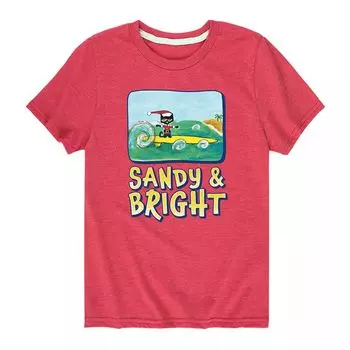 Яркая футболка Sandy для мальчиков 8–20 лет с котом Питом Licensed Character, красный