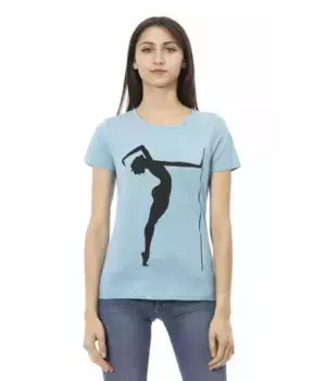 Яркая хлопковая футболка Action Trussardi, синий