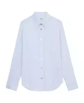Яркая полосатая рубашка из хлопка Zadig & Voltaire, синий