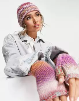 Яркая шапка-бини из смесового трикотажа ASOS DESIGN