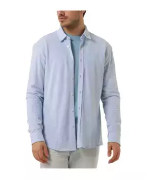 Яркая стильная рубашка Hugo Boss, синий