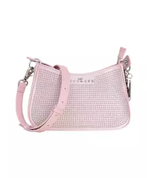 Яркая сумка через плечо с заклепками Richmond, розовый