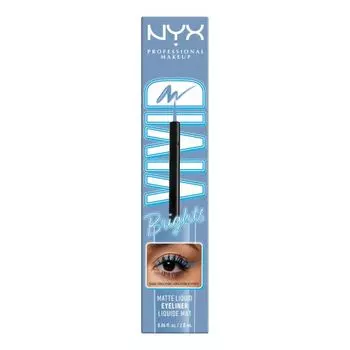 Яркая жидкая подводка для глаз с ручкой NYX Professional Makeup, цвет cobalt crush, 2 мл