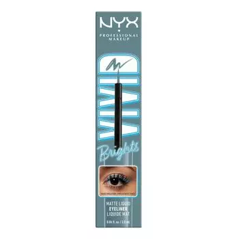 Яркая жидкая подводка для глаз с ручкой NYX Professional Makeup, цвет cyan simp, 2 мл