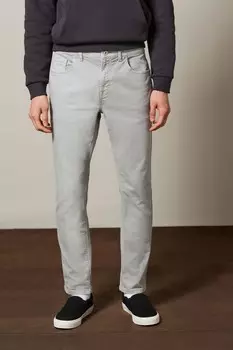 Яркие эластичные джинсы Next, серый