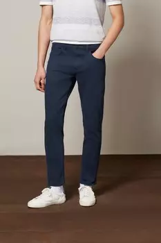 Яркие эластичные джинсы Next, синий