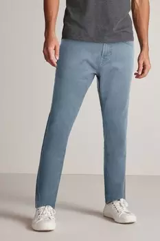 Яркие эластичные джинсы Next, синий