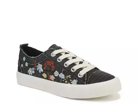 Яркие кроссовки - женские Blowfish Malibu, Black Floral Embroidery