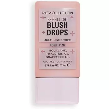 Яркие легкие румяна-капли с гиалуроновой кислотой Radiant Finish Pink Rosie 23 мл Makeup Revolution