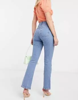 Яркие расклешенные брюки с высокой посадкой в стиле 70-х ASOS DESIGN