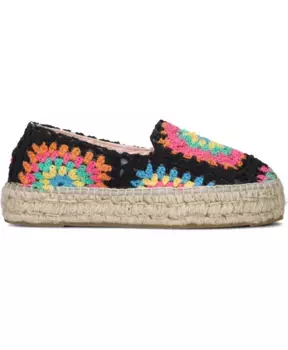 Яркие вязаные эспадрильи крючком Maneb, мультиколор