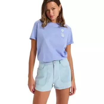 Яркие женские джинсовые шорты Community Roxy, голубой