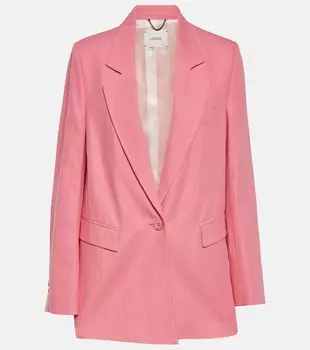 Яркий блейзер Lightness из хлопка и льна DOROTHEE SCHUMACHER, розовый