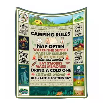 Яркий цвет, уютное ощущение, не выцветает, прямоугольное фланелевое одеяло, спальня, гостиная, серия с рисунком автобуса, двухслойное одеяло, дорожные принадлежности-I Hameb