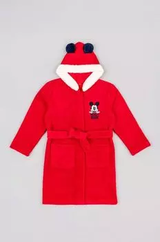 Яркий детский халат Zippy, красный