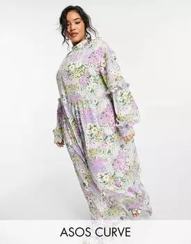 Яркий летний комбинезон с цветочным принтом ASOS DESIGN