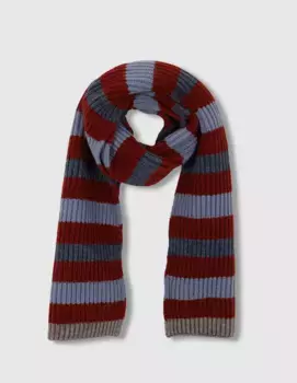 Яркий полосатый шарф для мальчика Gocco, красный
