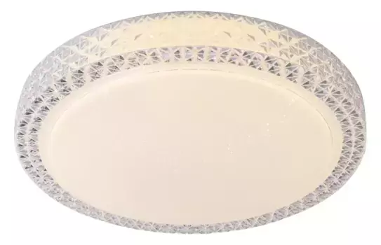 Яркий потолочный светильник "Badria", 1 лампочка, светодиодный модуль | Светодиодный встроенный светодиодный настенный и потолочный светильник 58 см, белый Brilliant 58 см, Высота: 12 см, белый