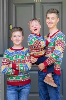 Яркий рождественский джемпер в стиле фэр айл Jojo Maman Bb, мультиколор