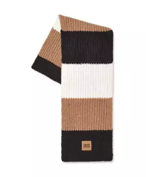Яркий шарф крупной вязки Ugg, мультиколор
