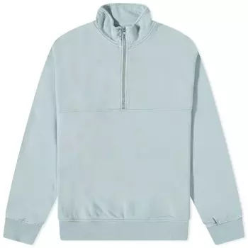 Яркий стандартный органический свитшот с застежкой-молнией на четверть