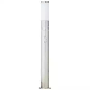 Яркий столбик "Leigh", 1 лампочка, лампа E27 | Постоянно встроенный светодиод, В 80 см, 12 см, датчик движения, E27, металл, нержавеющая сталь Brilliant 12 см, Высота: 80 см, цвет edelstahl