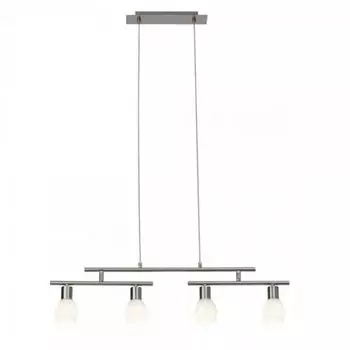 Яркий светодиодный подвесной светильник Jalena хром 84см 4 x 4Вт 1440лм теплый белый 3000К можно укоротить BRILLIANT