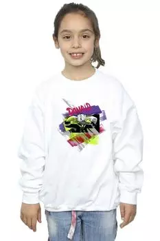 Яркий свитшот Donald Duck с берушами Disney, белый