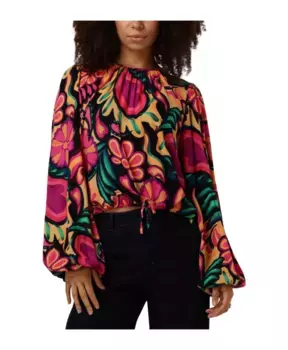 Яркий топ Alexis LS с длинными рукавами Harper & Yve, мультиколор