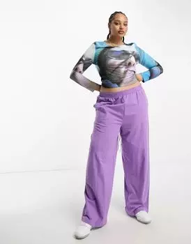 Яркий топ COLLUSION Plus с длинными рукавами и фотопринтом