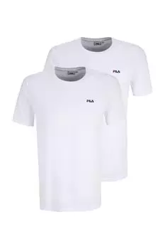 Ярко-белая-ярко-белая футболка для женщин/девочек Fila, белый