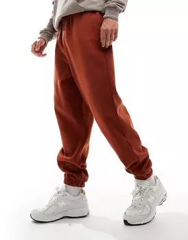 Ярко-красные джоггеры премиум-класса ASOS DESIGN плотностью 400 г/м