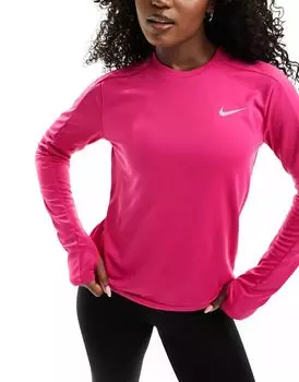 Ярко-розовая футболка с длинными рукавами Nike Pacer Dri-FIT