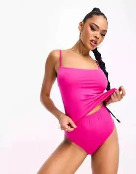 Ярко-розовые пижамные шорты из вискозы ASOS mix & match