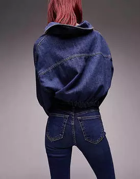 Ярко-синие джинсы Topshop Petite Jamie