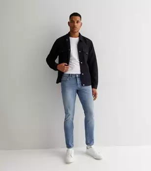 Ярко-синие джинсы узкого кроя Jack & Jones Jack & Jones, ярко-синий