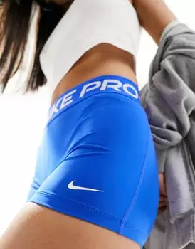 Ярко-синие шорты Nike Pro Training Dri-FIT размером 3 дюйма Nike