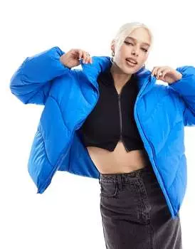 Ярко-синяя куртка-пуховик Vero Moda