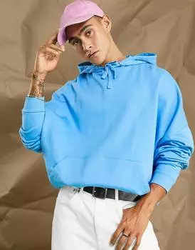 Ярко-синяя толстовка оверсайз ASOS DESIGN