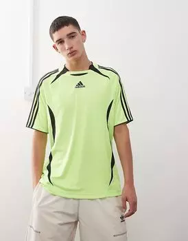 Ярко-зеленый/черный футболка Adidas Originals Teamgeist adicolor