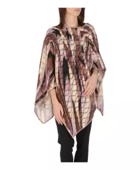Яркое шерстяное пончо Missoni, мультиколор