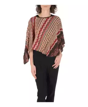Яркое шерстяное пончо Missoni, мультиколор