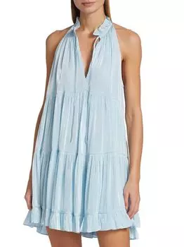 Ярусное мини-платье Phyllis Cinq Sept, синий