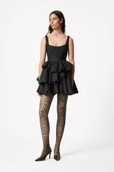 Ярусное мини платье воздушного шара & Other Stories, черный