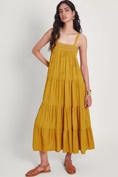 Ярусное платье Marlee Monsoon, желтый